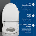BB-2000 Bidet Toilet Seat Bidet with easy installation, night light, and seat sensor